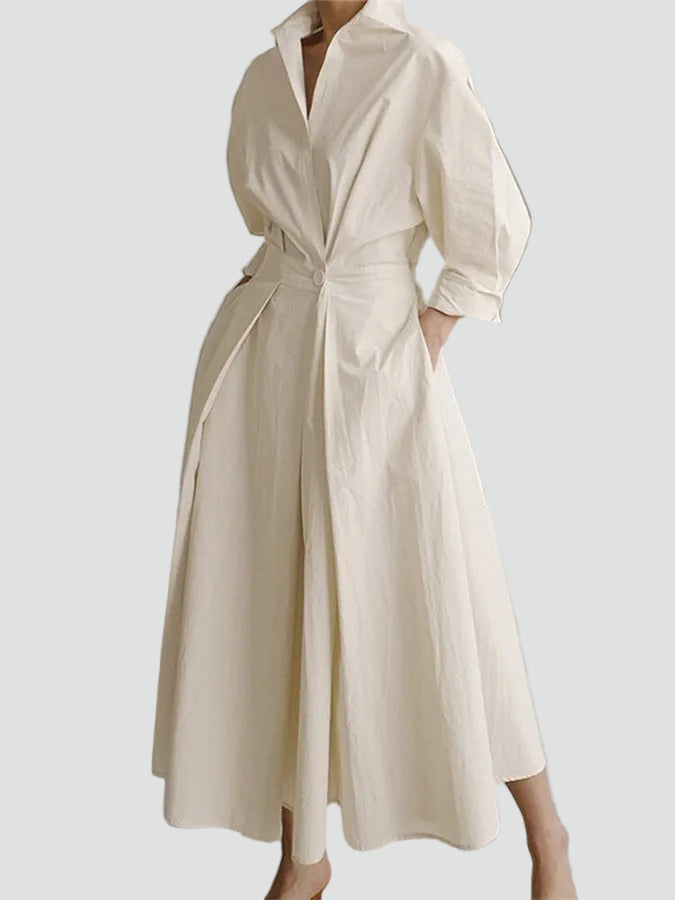 Elegante A-Lijn Maxi Avondjurk Met Lange Mouwen Voor Dames