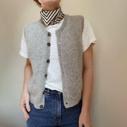 Finja - Button-Up gebreid vest voor dames