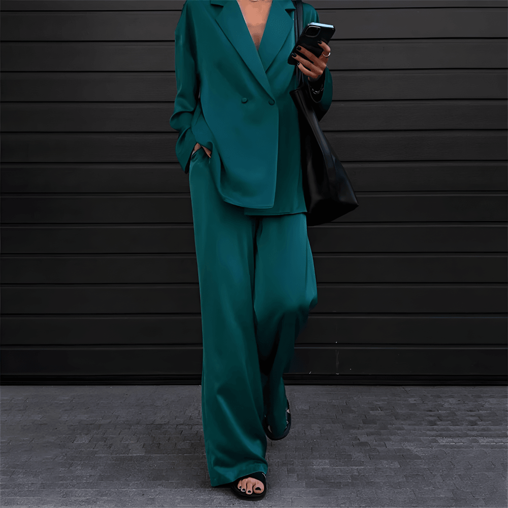 Fenna - Set met blazer en High waist pantalon voor dames