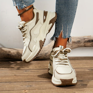 Josefien - Stijlvolle Sneakers met plateauzool en mesh inzet