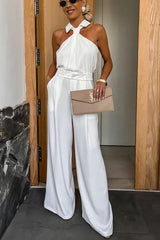 Marleen - Classy Jumpsuit met Off-Shoulder Design en Luxueuze Look voor Dames
