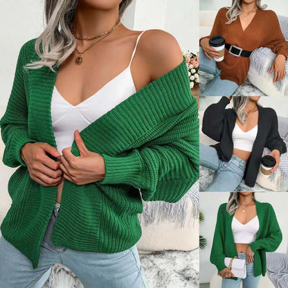 Gebreide Cardigan met Lange Mouwen Openvallend Model voor Vrouwen