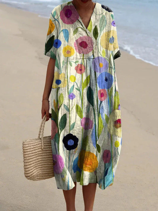 Tess - Zomerjurk met bloemenprint en frisse look