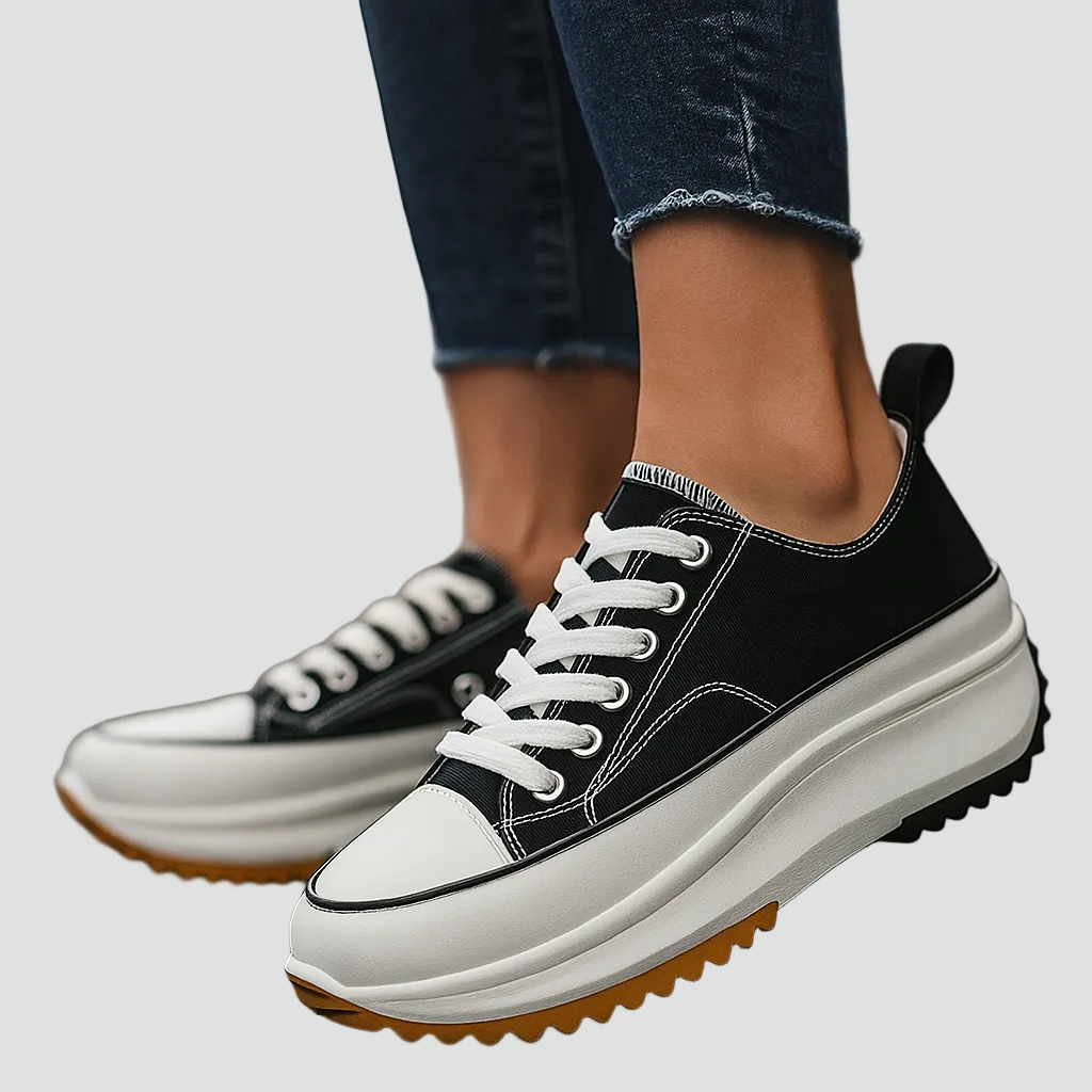 Vrouwen Trendy Platform Sneakers Met Chunky Zool
