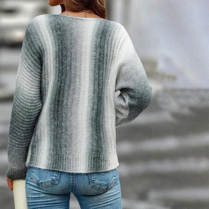 Ombre Gebreide Dames Sweater Winter