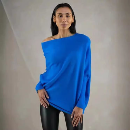 Fanni - Off-Shoulder Kasjmier Trui voor dames