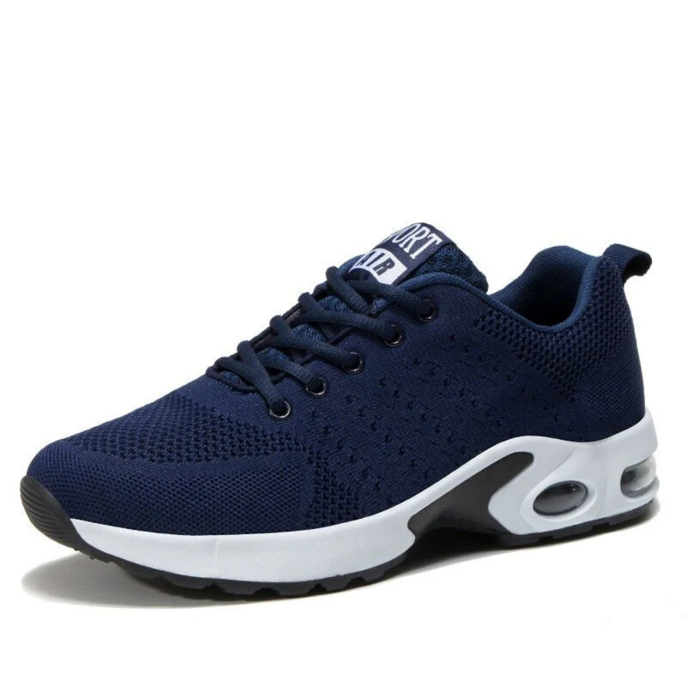 Sportieve Heren Sneakers Met Ademend Mesh En Dempende Zool