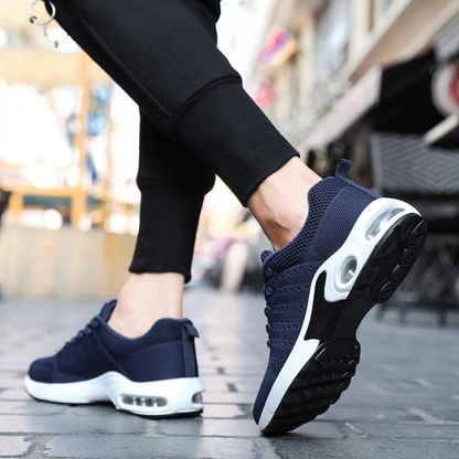 Sportieve Heren Sneakers Met Ademend Mesh En Dempende Zool