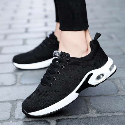 Sportieve Heren Sneakers Met Ademend Mesh En Dempende Zool