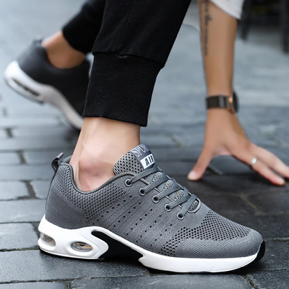 Sportieve Heren Sneakers Met Ademend Mesh En Dempende Zool