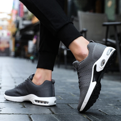 Sportieve Heren Sneakers Met Ademend Mesh En Dempende Zool