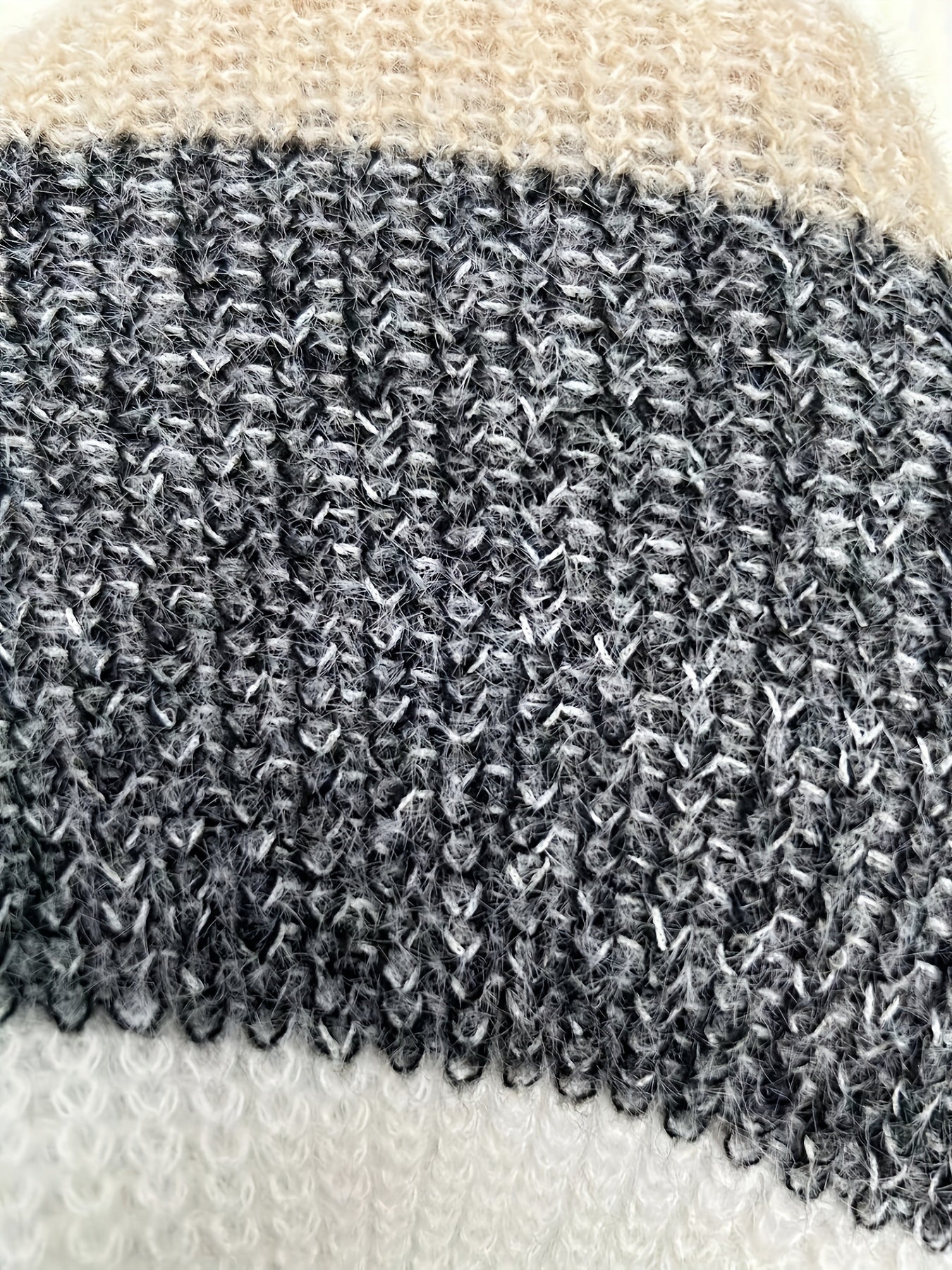 Dames Stijlvolle Gestreepte Mini Sweaterjurk Met Lange Mouwen