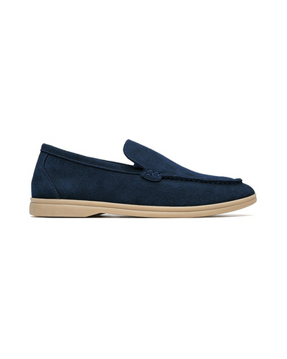 Half Zip Kabeltrui met Suède Loafers 2 Delige Set Comfortabel en Stijlvol