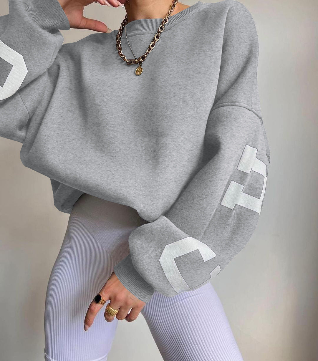 Mélisande - Oversized Cropped Sweatshirt voor dames