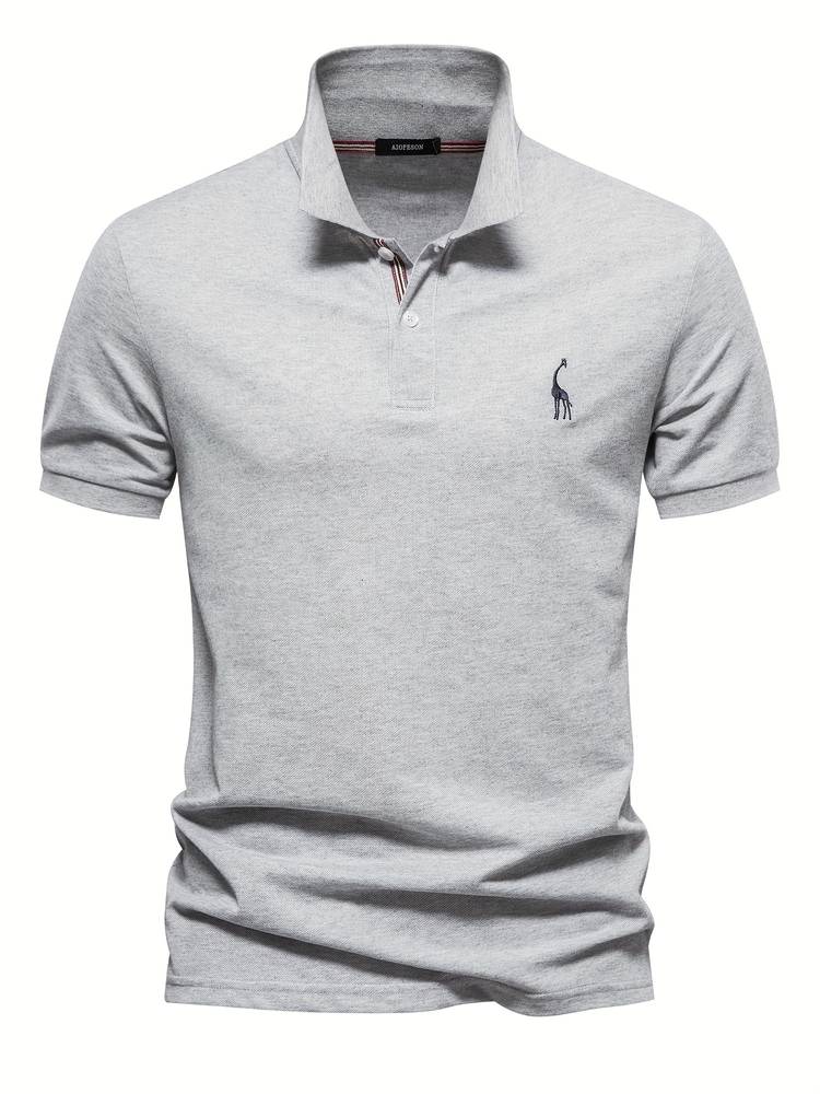 Heren Slim-Fit Poloshirt Met Subtiel Kraagdetail