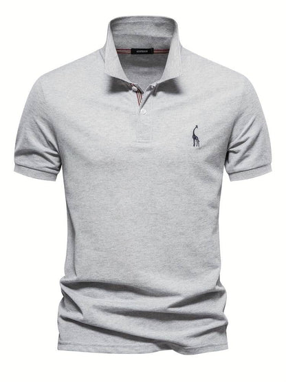 Heren Slim-Fit Poloshirt Met Subtiel Kraagdetail