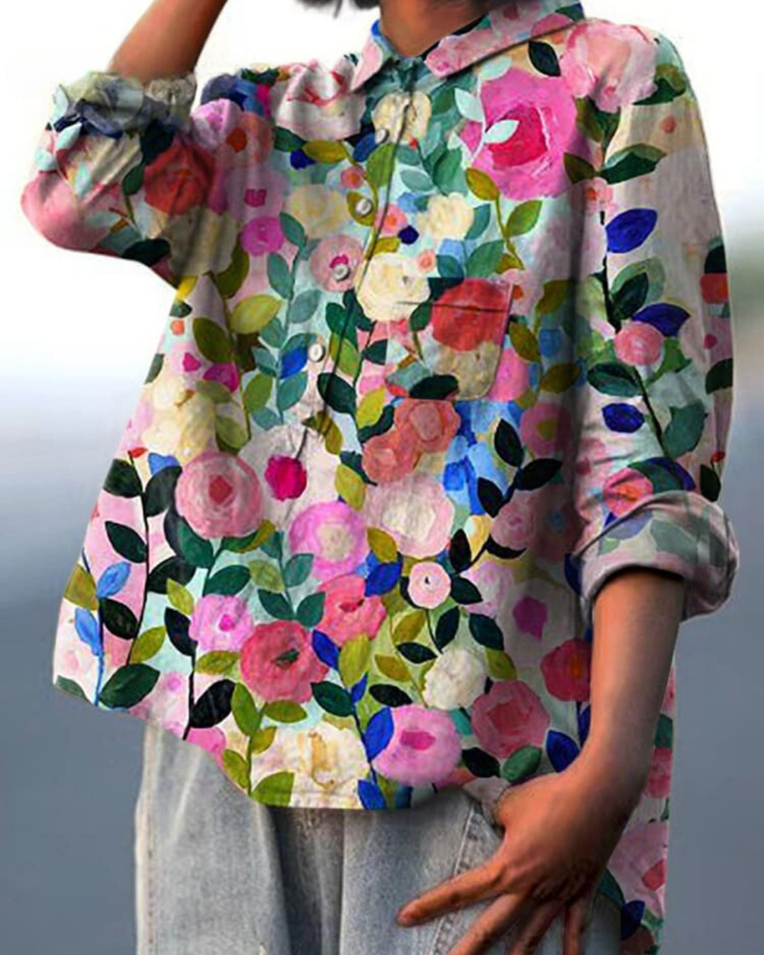 Noretta - Blouse met bloemenprint voor dames