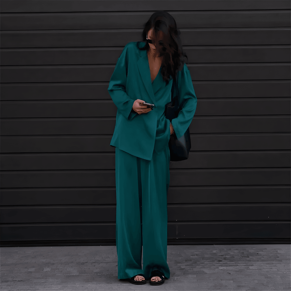 Fenna - Set met blazer en High waist pantalon voor dames