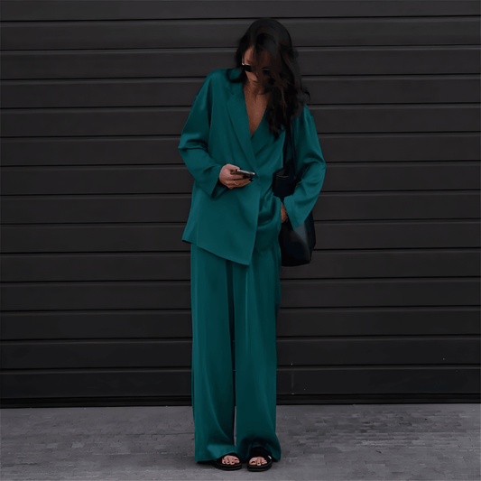 Fenna - Set met blazer en High waist pantalon voor dames