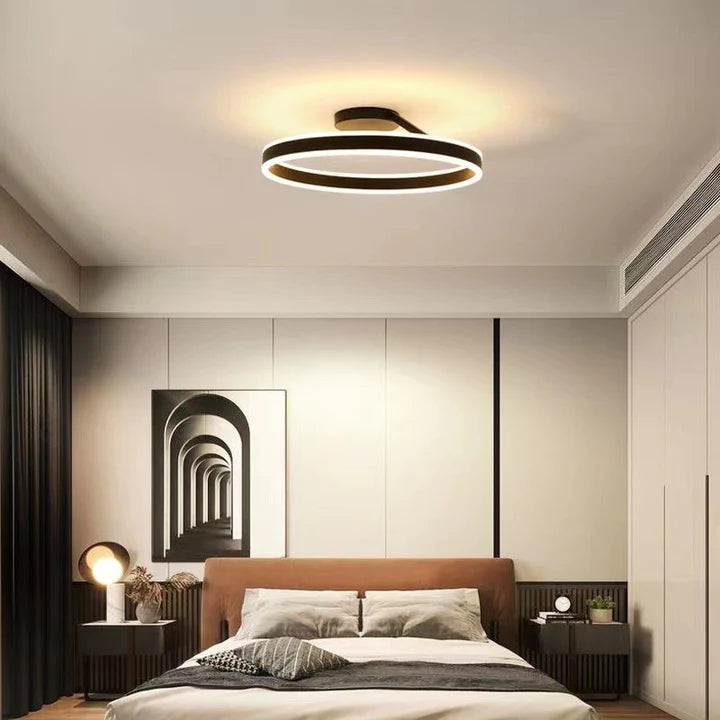 Ronde Scandinavische Plafondlamp Met Hangende LED-Ring