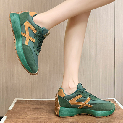 Kassandria - Retro-geïnspireerde sneakers met suède details voor dames