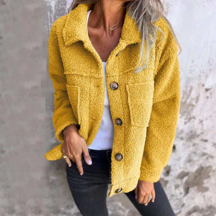 Winterse Oversized Teddy Jas voor Dames