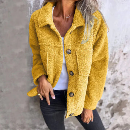 Winterse Oversized Teddy Jas voor Dames