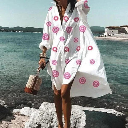 Eva - Oversized Blousejurk voor Zomer en Strand voor Dames