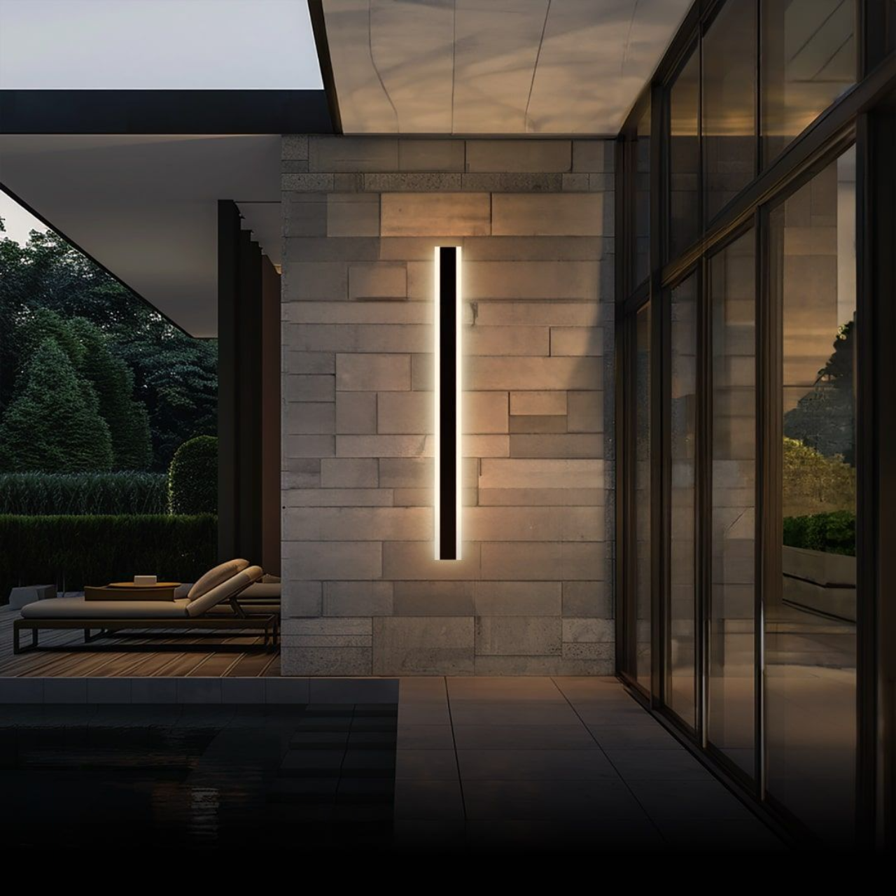 Moderne Lineaire Buitenlamp Met LED Verlichting