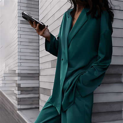 Fenna - Set met blazer en High waist pantalon voor dames