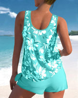Noelle - Tankini Top met Bloemenprint en Losvallende Pasvorm voor Dames