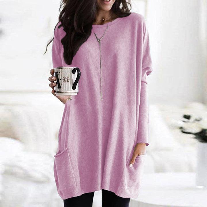 Dames mini winter jurk met zakken