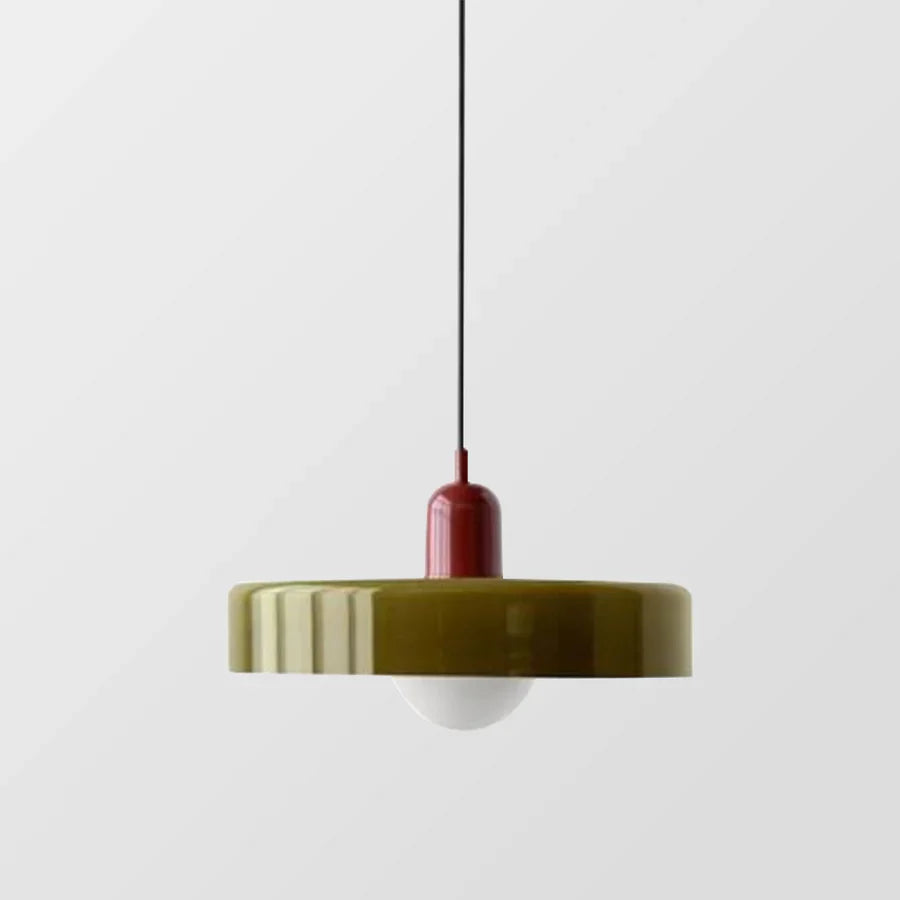 Scandinavische Hanglamp Met Glazen Afwerking