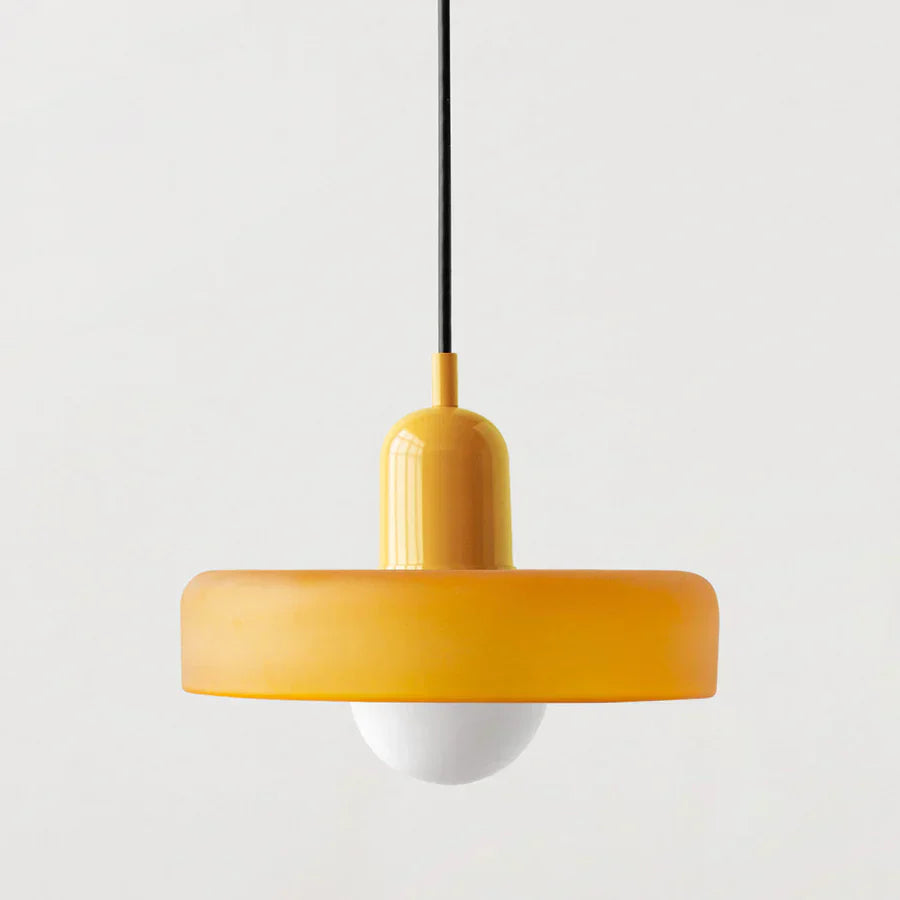 Scandinavische Hanglamp Met Glazen Afwerking