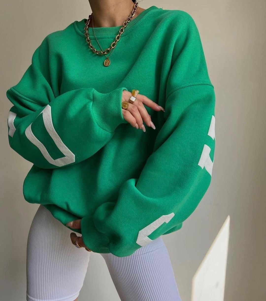 Mélisande - Oversized Cropped Sweatshirt voor dames