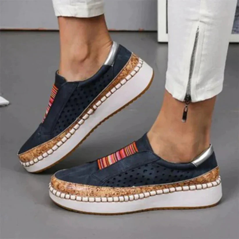 Margaret - Orthopedische Loafers met Geperforeerd Bovenwerk