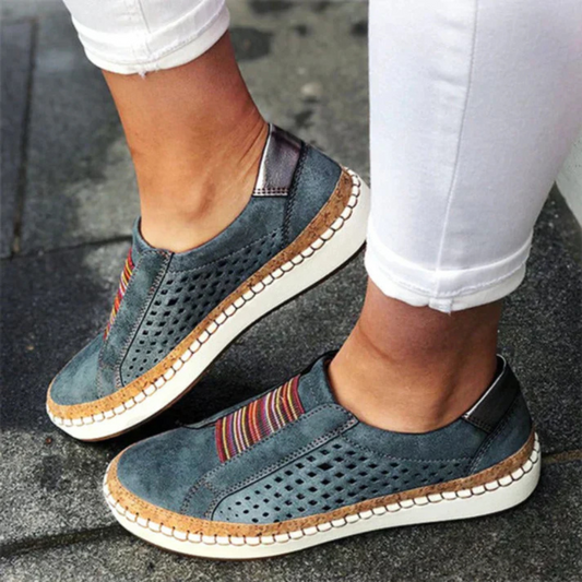 Margaret - Orthopedische Loafers met Geperforeerd Bovenwerk