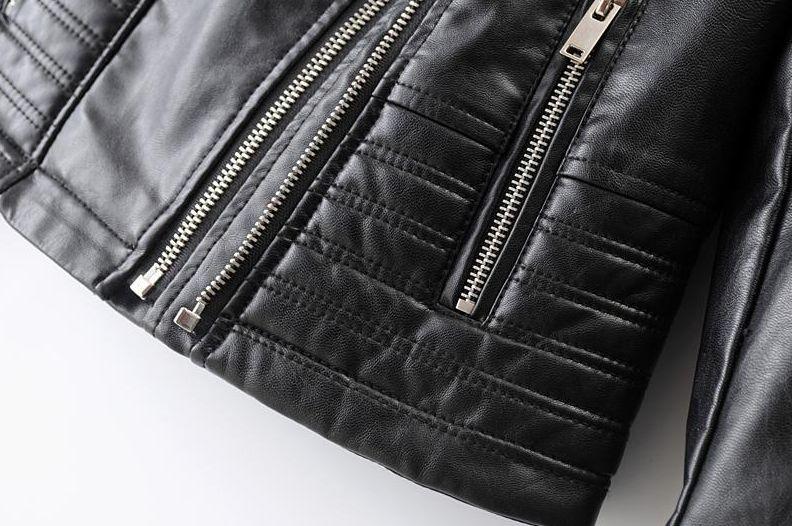 Zwart Leren Dames Jack Met Asymmetrische Rits