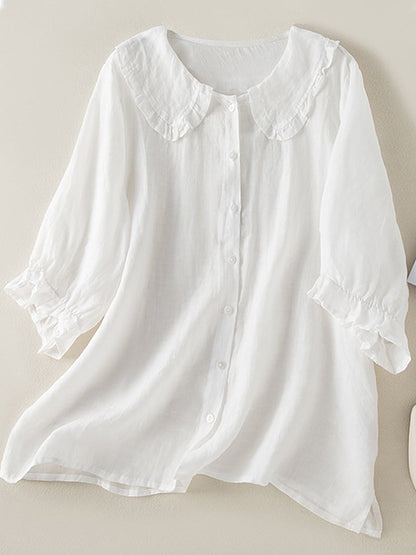 Luchtige Dames Tuniek met Ruches Zomer