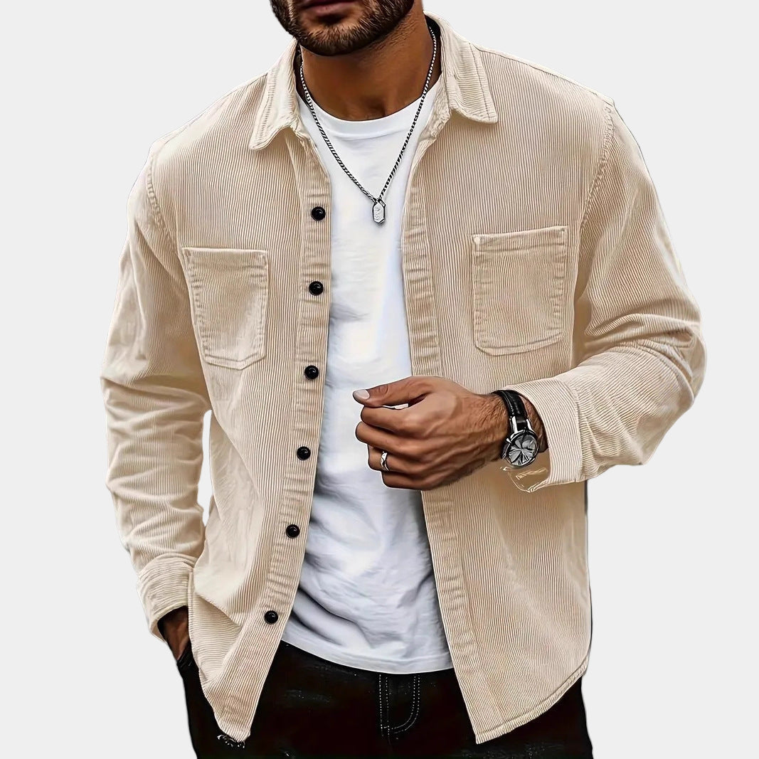 Heren Overshirt met Lange Mouwen en Borstzakken