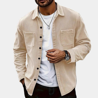 Heren Overshirt met Lange Mouwen en Borstzakken