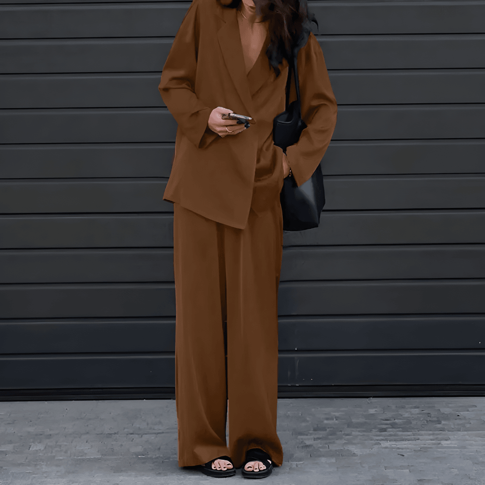 Fenna - Set met blazer en High waist pantalon voor dames