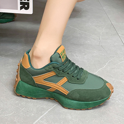 Kassandria - Retro-geïnspireerde sneakers met suède details voor dames