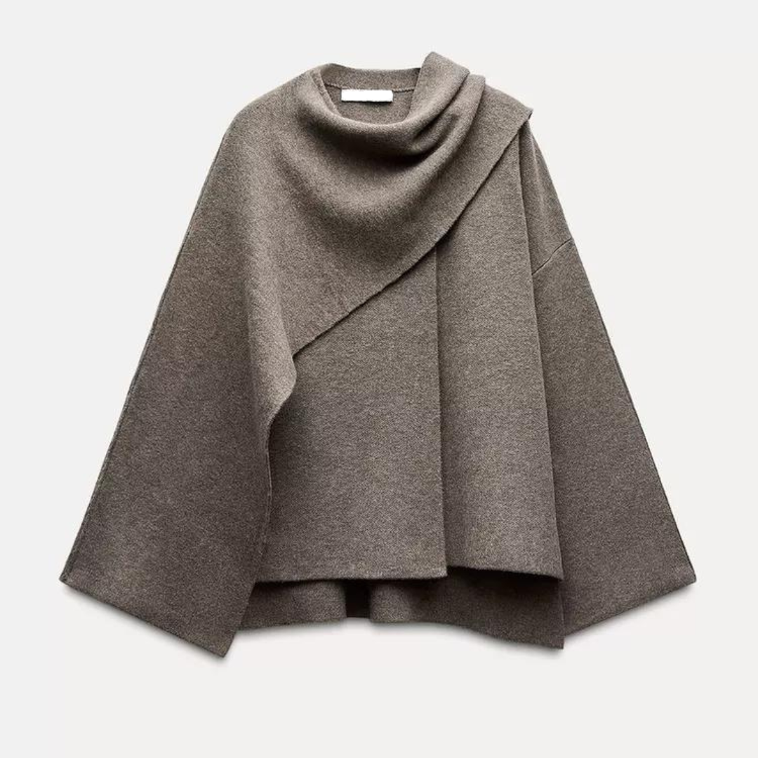 Oversized Dames Cape Jas Chique Winter