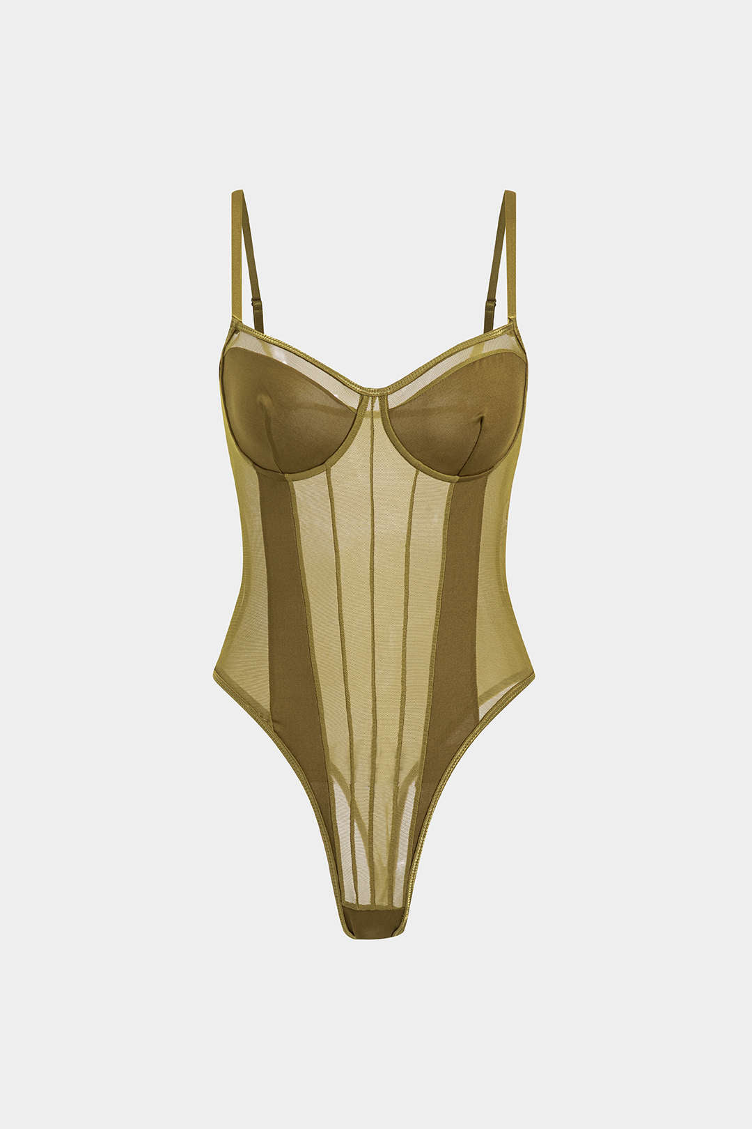 Bodysuit Met Mesh Achterkant En Patchwork Voor Vrouwen