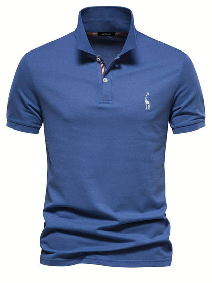 Heren Slim-Fit Poloshirt Met Subtiel Kraagdetail