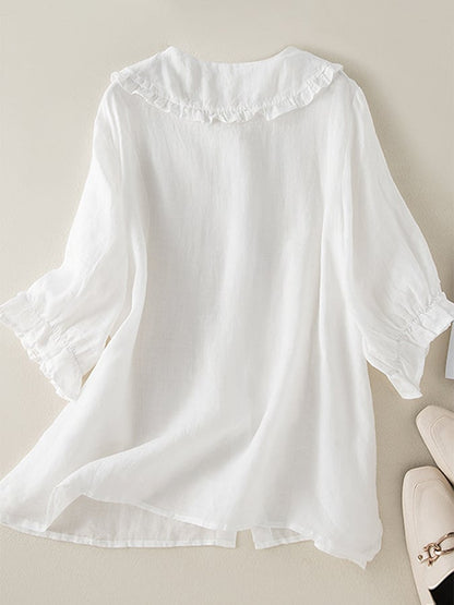 Luchtige Dames Tuniek met Ruches Zomer