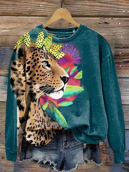 Blakely – Oversized Trui met Dierenprint voor Dames
