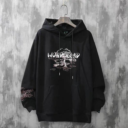 Casual Dames Hoodie met Japanse Sakura Print
