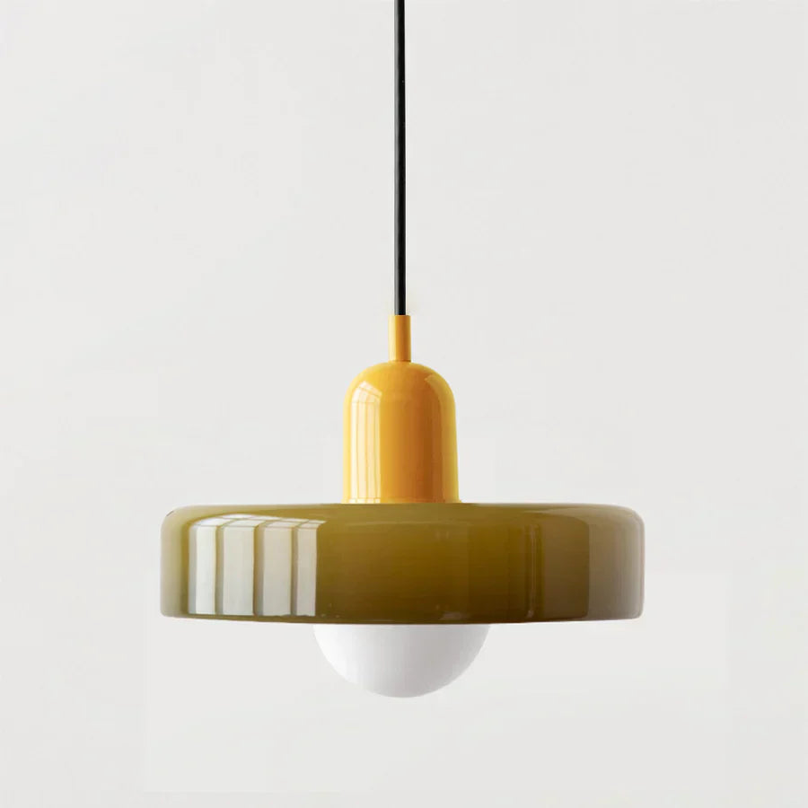 Scandinavische Hanglamp Met Glazen Afwerking